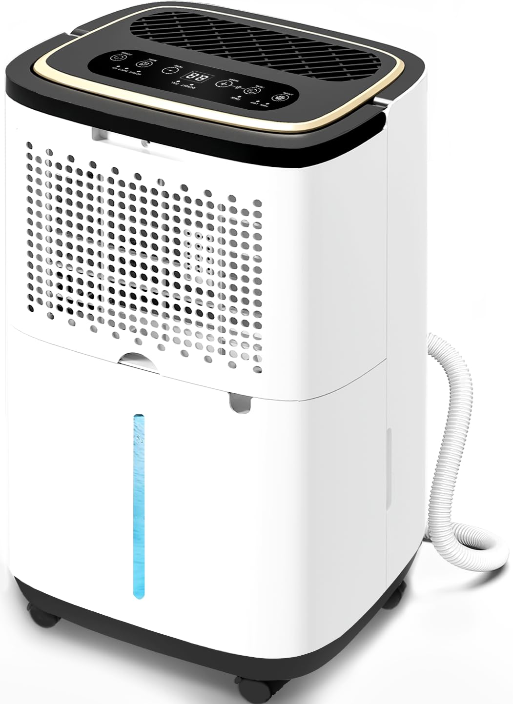 Nexaro 3000 Sq. Ft. Dehumidifier for Basement, Update 30 Pint Quiet Dehumidifiers for Home with Drain Hose, Smart Humidity Control, 24H Timer & Child Lock, Ideal for Large Rooms, Bedroom, Garage